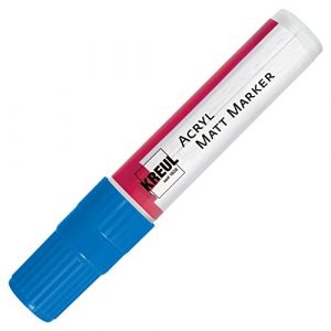 C.Kreul Marqueur 46217 – Acrylique Mat avec Pointe biseautée, XXL, 15 mm, Bleu