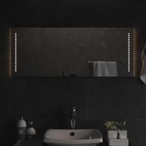 VidaXL Miroir de salle de bain à LED 100x40 cm - Transparent
