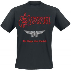 Saxon T-Shirt Manches courtes de - The Eagle Has Landed - M à XXL - pour Homme - noir