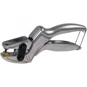 Berger & Schröter Pince perforatrice de qualité supérieure pour Cuir, Cuir synthétique, Tissu, Bracelets de Montre C, Ceinture, poinçons interchangeables 1 mm, 1,5 mm, 2 mm, Ouverture Automatique