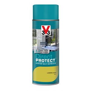 V33 Peinture ext&eacute;rieure Multi-mat&eacute;riaux Direct protect Lumi&egrave;re d'&eacute;t&eacute; Satin 400ml