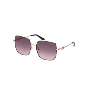 Guess GU7906-H Lunettes de Soleil Femme - Carrée Noir Doré
