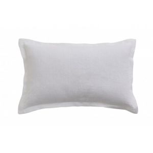 Image de Anne de Solène Coussin rectangulaire Lin lavé Blanc