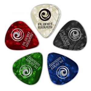 Planet Waves D'Addario 1CAP2-10 assortiment de 10 m&eacute;diators pearl cellulo&iuml;d light