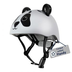 Hudora Kinderhelm Pandy, GR. 44-47 Casque Jeunesse Unisexe, Blanc/Noir, 44-47 cm