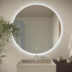 Image de LOMAZOO Miroir salle de bain Dallas avec LED 80 cm rond