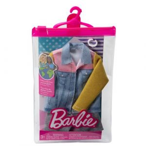 Mattel Fashion Pack - HBV42 - Ensemble de vêtements pour poupée Ken - Veste en Jean + Short + Montre