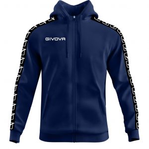 Sweatshirt à capuche bande full zip Givova