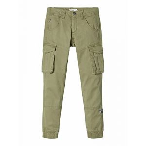 name it Pantalon Bamgo kaki pant cargot jr Vert taille : 9ans réf : 44101