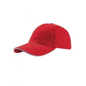 Atlantis Land Casquette sandwich en coton &eacute;pais - Mixte (Taille unique) (Rouge) - UTAB193