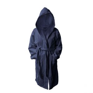 Peignoir à Capuche 470 gm² TERTIO - Bleu Indigo