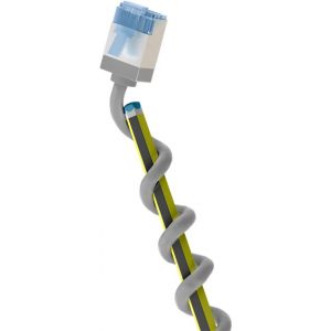 Goobay Câble patch ultra-flexible CAT 6A, fin, U/FTP, gris 10 m