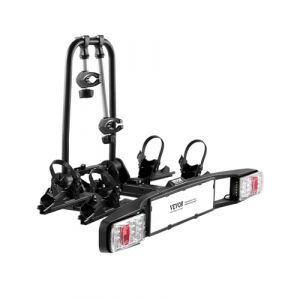 VEVOR Porte-vélos sur Attelage Capacité de Charge 2PCs jusqu'à 65 kg, Support de Vélos Monté sur Coffre de Voiture, Compatible avec Récepteurs de 5 cm, Pliable et Verrouillable, avec Feu Arrière