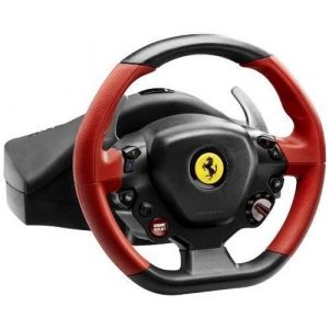 ThrustMaster Ferrari 458 Spider Noir, Rouge Volant + pédales Xbox One