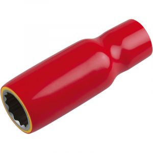 KS Tools Douille 3/8' avec rev&ecirc;tement isolant, longue, 15 mm