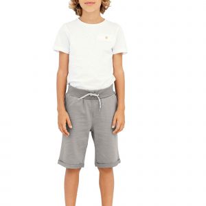 name it Nkmvermo Long SWE Shorts Unb F Noos Garçon - gris - 110 cm