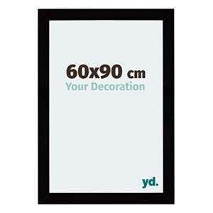 Your Decoration - 60x90 cm - Cadres Photo en mdf Avec Verre acrylique - Anti-Reflet - Excellente Qualité - Noir Brillant - Cadre Decoration Murale