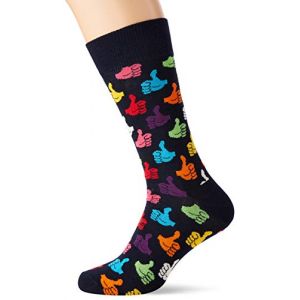 Image de Happy socks Thumbs Up Sock - Chaussettes multifonctions taille 41-46, noir