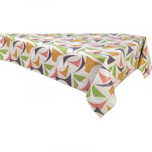 Nappe en toile cirée rectangulaire Figu - Dimensions : Longueur 200 cm x Largeur 140 cm x Epaisseur 0,1 cm. - Vert
