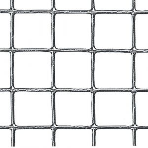 Verdemax 9031 0,5 x 5 m Rouleau de Filet carré en métal galvanisé – Gris