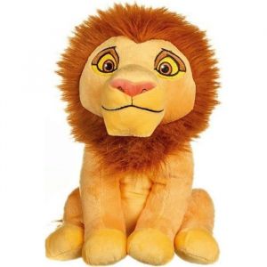 Toys Peluc Le Roi Lion : Simba Lion Adulte 30 cm Doudou Licence Enfant Garde du Roi Lion Animaux de la Savane