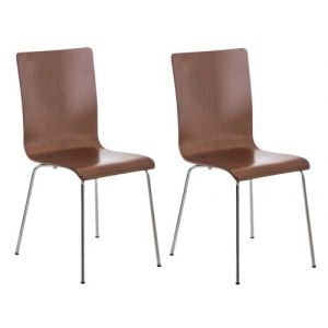 Image de CLP Set 2 Chaises Pepe en bois, Marron