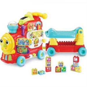 Image de Porteur Trotteur Ma iloco Mon Trotti Train 7 En 1 VTECH BABY Musical Rouge