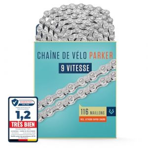 Alphatrail chaine velo 9v 116 maillons compatible shimano sram kmc