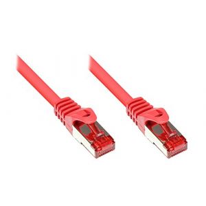 Good Connections Cordon de raccordement - RJ-45 (M) pour RJ-45 (M) - 2 m - pairs in metal foil (PiMF) - CAT 6 - rouge