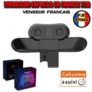 Dax Fixation Dorsale de Commandes - Strike Pack - PS4 - Blanc - USB - 10 touches mappables