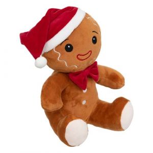 Atmosphera - Peluche pain d'épice de Noël - H 25 cm - Marron