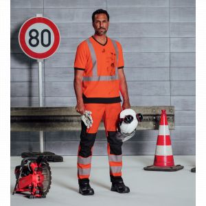 Würth Tee-shirt de travail haute-visibilité orange fluo L - orange Modyf