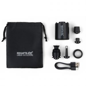 Regatta Mini-pompe Rechargeable Noir, Taille: Taille Unique