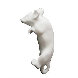 Souris porcelaine à suspendre 10x4x6cm