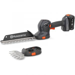Husqvarna Cisaille &agrave; herbe et &agrave; arbustes sur batterie S20-P4A 18V avec lame arbustes 220 mm et cisaille &agrave; gazon 130 mm (incl. batterie & chargeur)