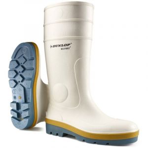 Dunlop Bottes TRICOLOUR blanches S4 - 42