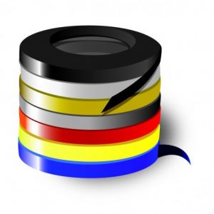 Cadox 1 filet autocollant bleu 6 mm