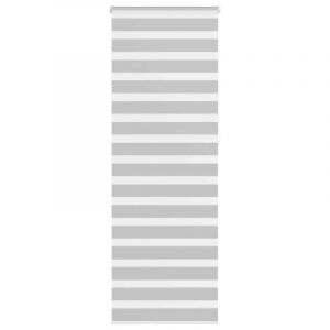 Store z&egrave;bre gris clair largeur du tissu 70,9 cm polyester Vidaxl
