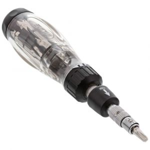 Inline Tournevis à cliquet Flex avec porte-embout 14in1