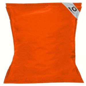Pouf Géant XXL Déhoussable, Flottant pour Piscine, Deco Arts Orange - Orange