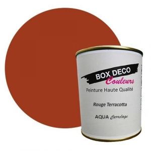 Rouge Terracotta-Peinture carrelage et fa&iuml;ence murale &agrave; base de laque polyur&eacute;thane mono-composante aspect velours-satin Aqua carrelage - 750 ml
