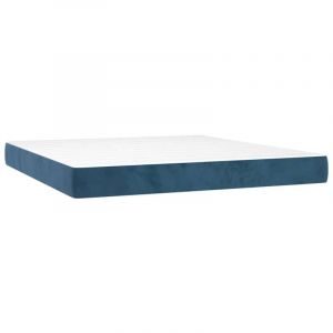 VidaXL Matelas de lit &agrave; ressorts ensach&eacute;s 160x220x20 cm velours, matelas, matelas de lit, matelas &agrave; sommier tapissier, meuble de chambre &agrave; coucher