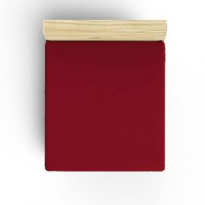 Drap housse individuel 90x200 Bordeaux