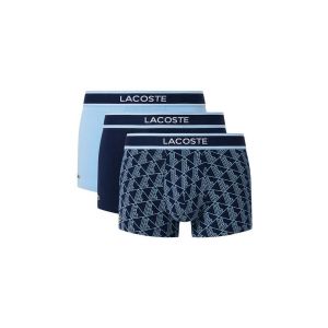 Lacoste Boxer Monogram bleu blanc (3 unit&eacute;s) - XXL