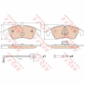 Image de Trw Jeu de 4 plaquettes de frein &agrave; disque GDB1768 d'origine
