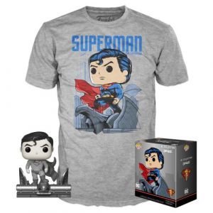 POP Jim Lee Heroes Superman for Tomorrow Vinyl Figure & T-Shirt [Large]