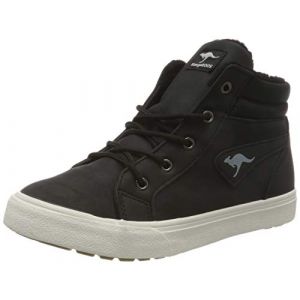KangaROOS Baskets montantes enfant KAVU I Noir - Taille 28,30,31,32,33