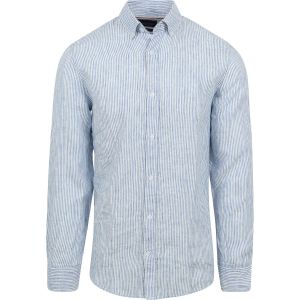 Suitable Chemise Lin Rayures Clair Bleu clair Bleu taille XXL