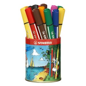 Image de Stabilo 34943 - Pot de 16 feutres Trio Scribbi