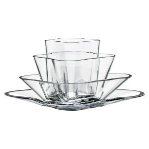 iittala Vase Alvar Aalto blomma 4 Pièces Transparent